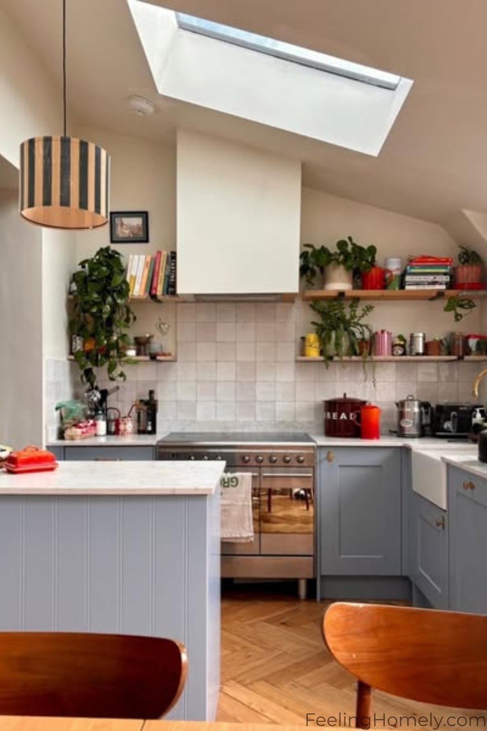 Cozy Kitchen Nook with a Hint of Greenery
