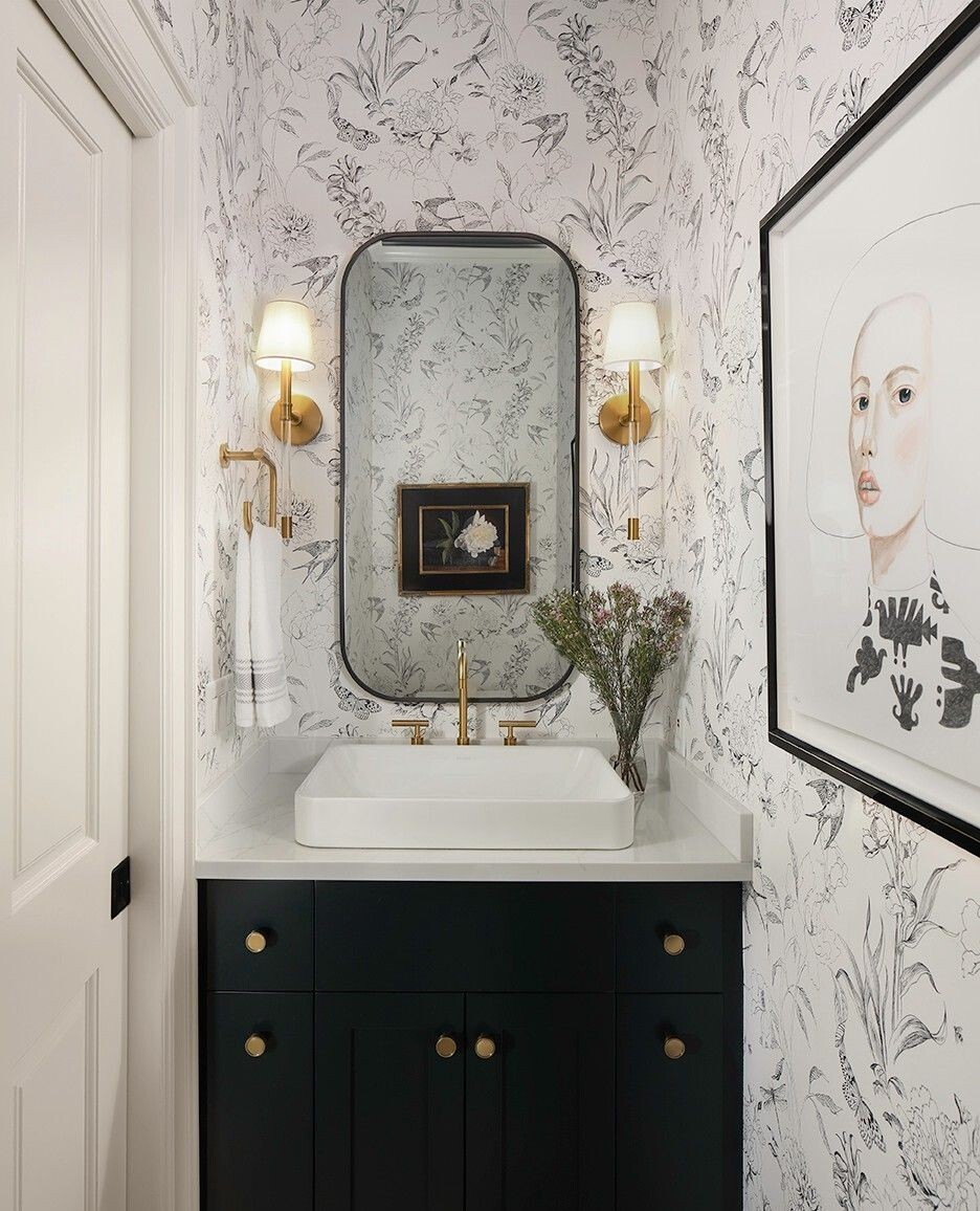 Chic Powder Room Charm