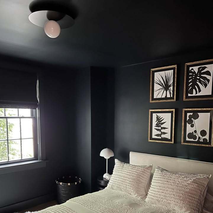 Chic and Moody: The Dark Bedroom Retreat