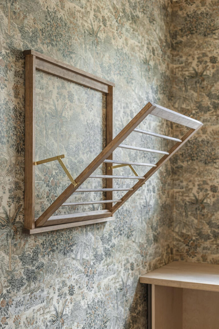 My DIY Wall Mounted Clothes Drying Rack: How To Install in a small Space!