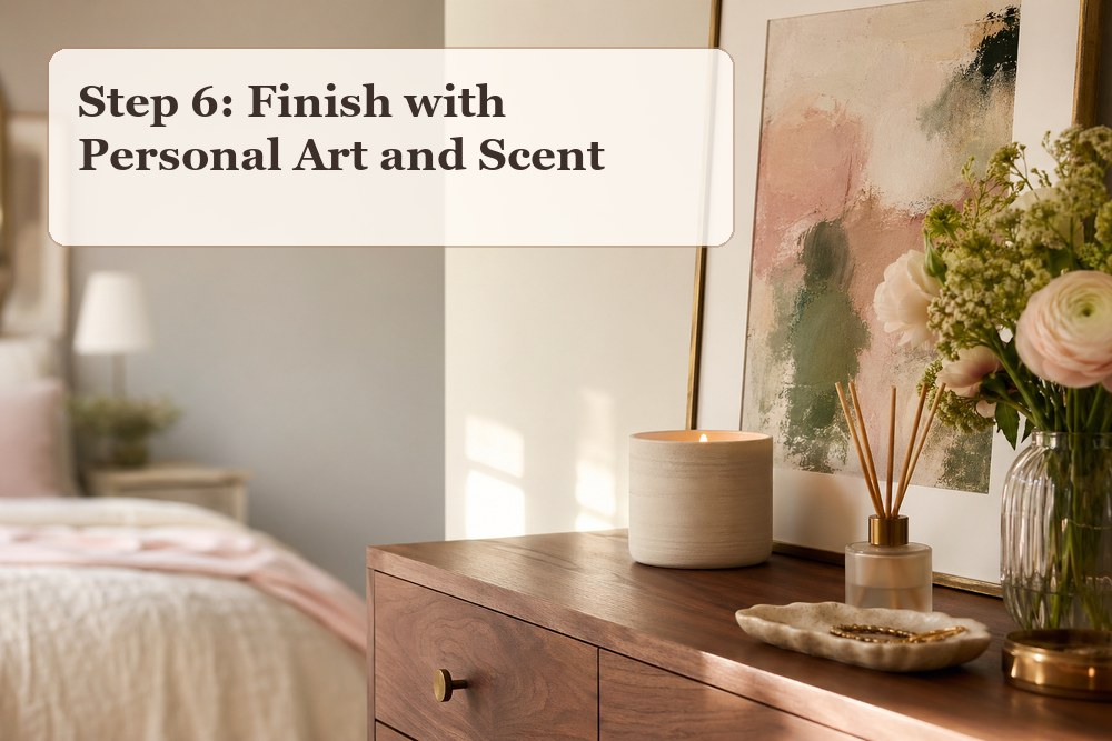 Step 6: Finish with personal art and scent